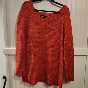 It's Our Time Vibrant Red Crew Neck Sweater